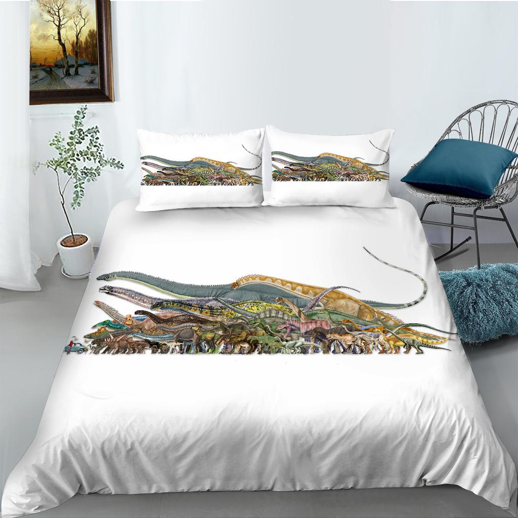 Dinosaur Series Polyester Bedding Two-Piece Set Digital Printing