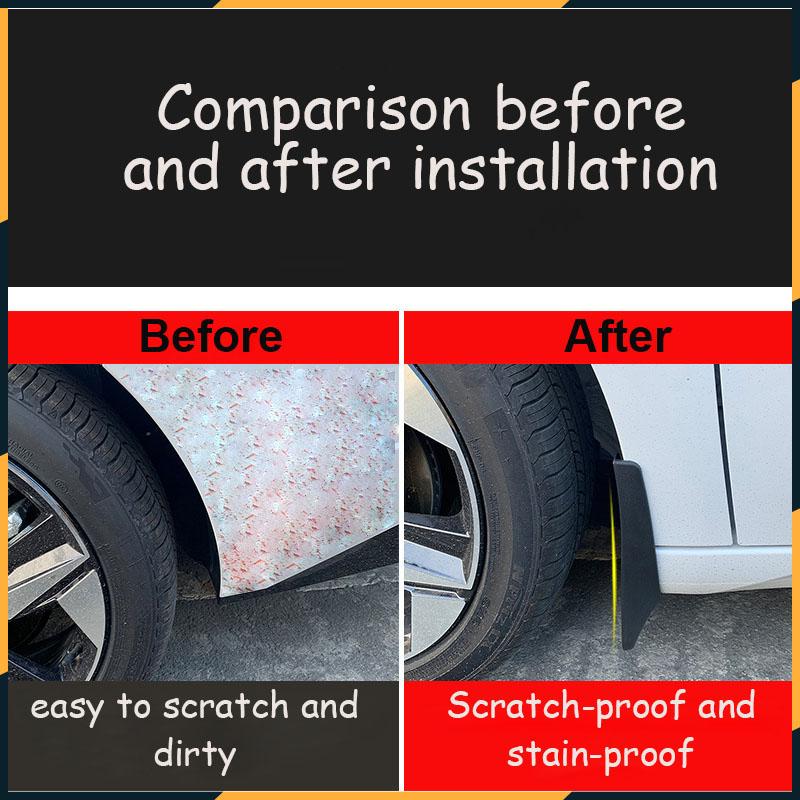 Skvettlapper Støttelapper for Volvo XC90 2005 2006 2007 2008 2009 2010 2011 2012 2013 2014 Tilbehør Svart PVC-skjerm