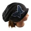 Patch Retro Skullies College Style Pullover Hat Casual Butterfly Beanies  Outdoor