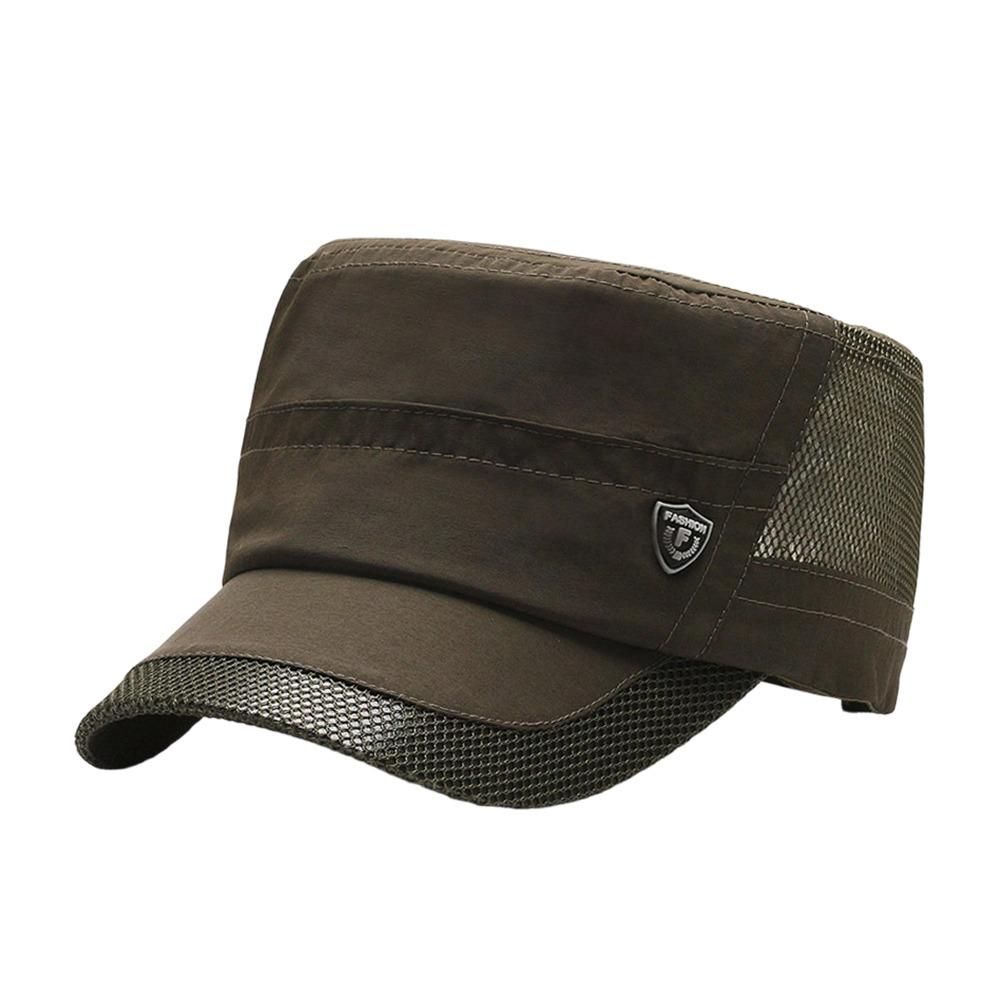 Fashion Summer Fishing Hat Anti-UV Mesh Breathable Baseball Cap Casual Cotton Sun Hat Men Women