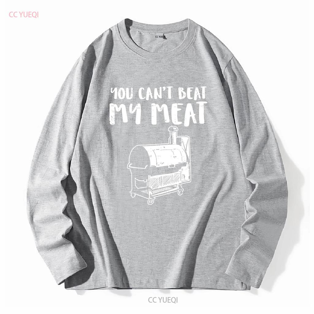 You Cant Beat My Meat Funny Bbq Barbecue Grill T Shirt vintage Washed Soft fashion homme Slightly Top For Everyday Wear Unisex