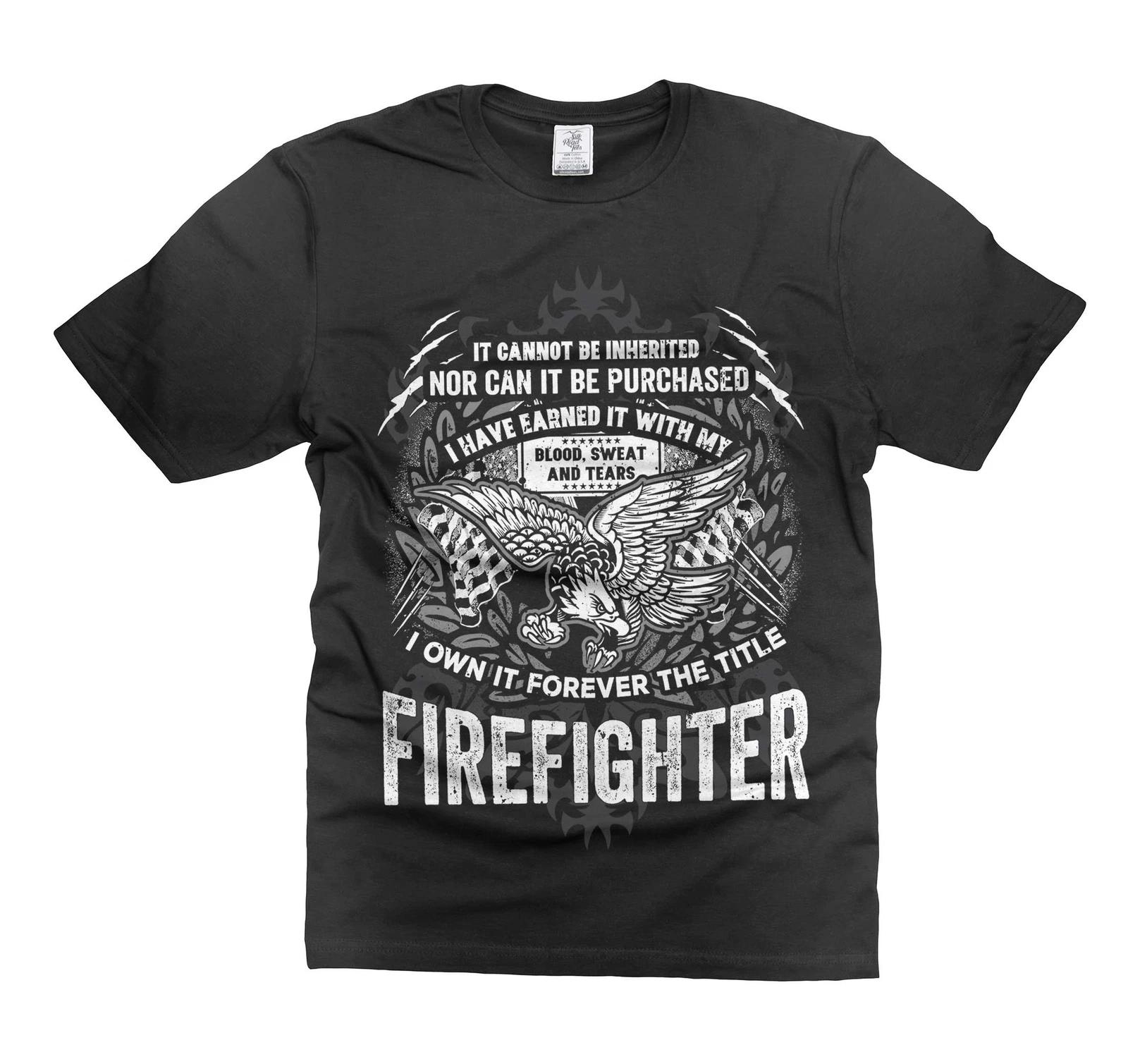 Mens Firefighter Patriotic shirt USA Patriotic Tee for Men Husband Dad Grandpa S