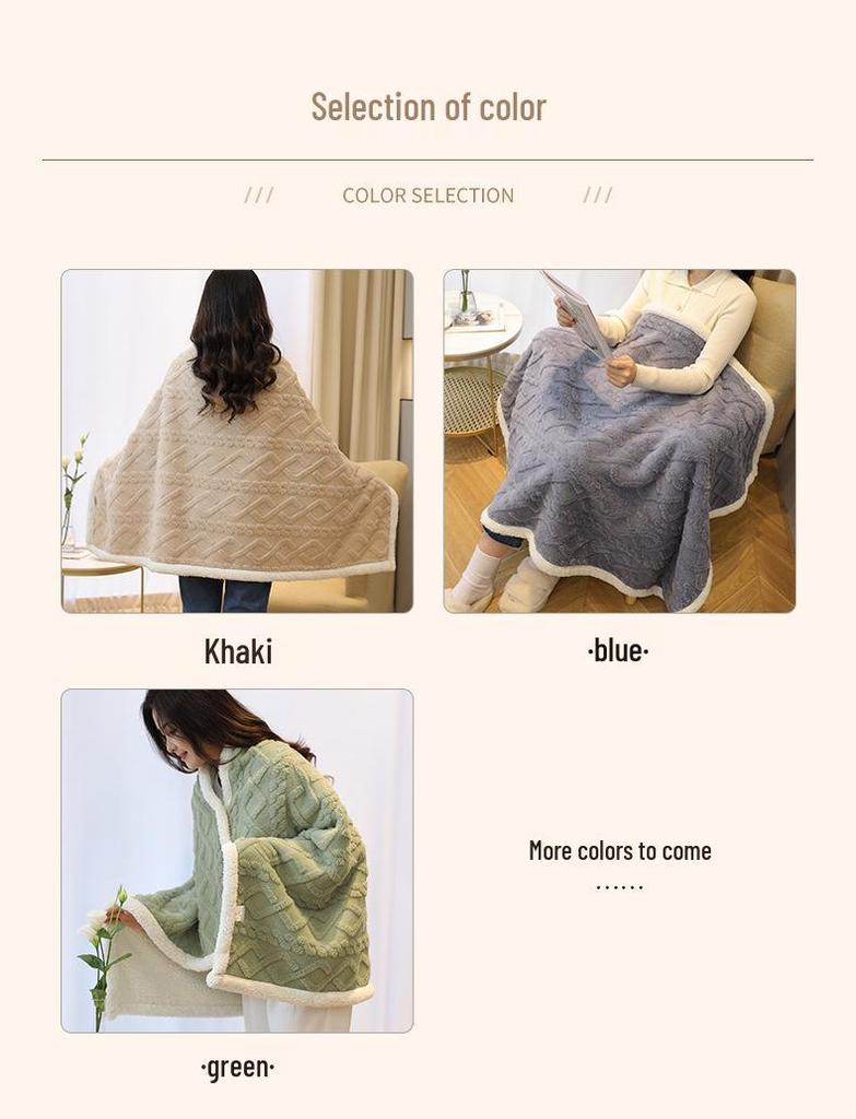 Thickened Winter Shawl & Sofa Blanket - Multipurpose Small Quilt for Office Naps
