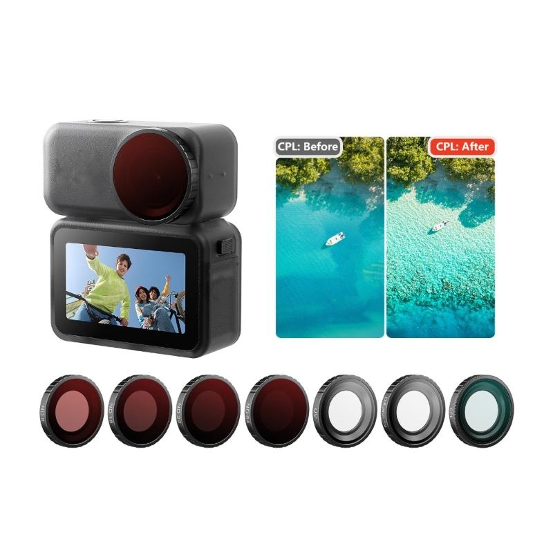 Scratch Resistant Camera Filter CPL/ ND8/ND16/ND32/ND64 Waterproof Clear Opt Glass For Outdoor