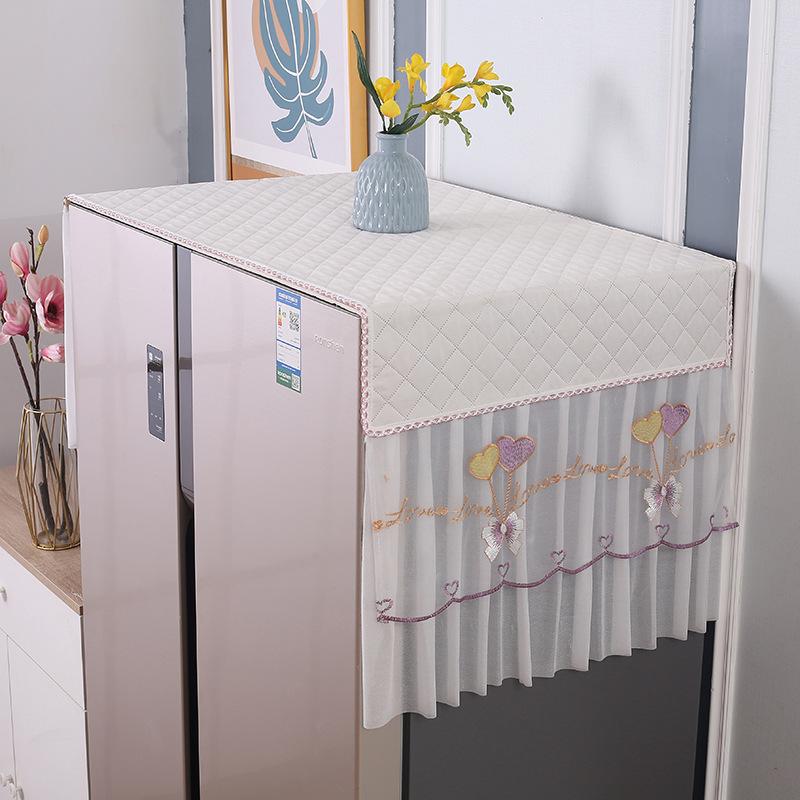 1pcs Single and Double Door Refrigerator Top Dust Cover Anti Pollution and Sun Protection Cover Universal Microwave Washing Machine Cover Towel