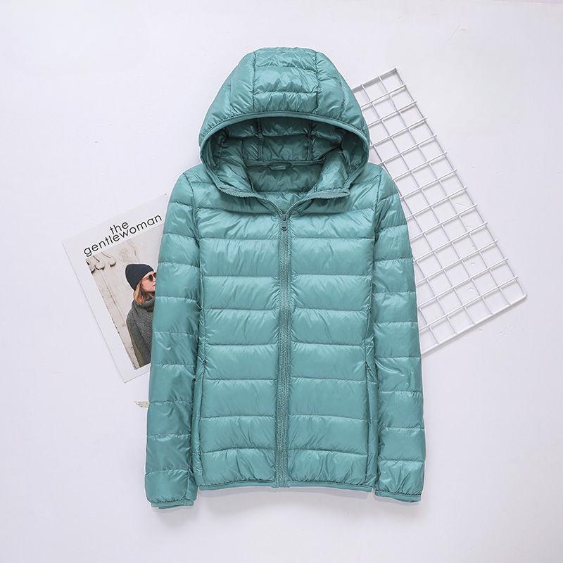 

Down Jacket Ladies Short Thin Thick Warm Slim White Duck Down Temperament Fashion Short Coat 8XL
