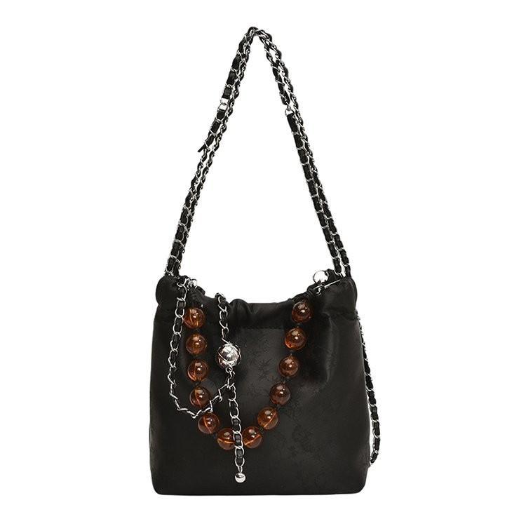IELGY Exquisite and Fashionable Handbag, Foreign Style Solid Color Versatile Shoulder High Texture Simple Trend Messenger Bag