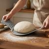 Wiederverwendbare Backmatte Lebensmittelqualität Silikon Brotschlinge Antihaft-Ofenmatte mit Größenmarkierungen Verlängerter Griff Sauerteig-Backmatte für Brot Pizza
