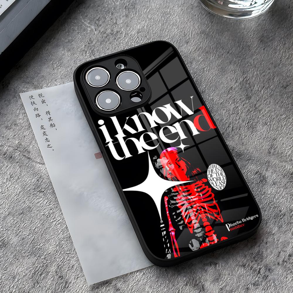 Punisher Phoebe Bridgers Phone Case For IPhone 17 Pro Max 14 Pro 15 12 11 13 Mini X XR XS 16 Plus SE Glass Cover
