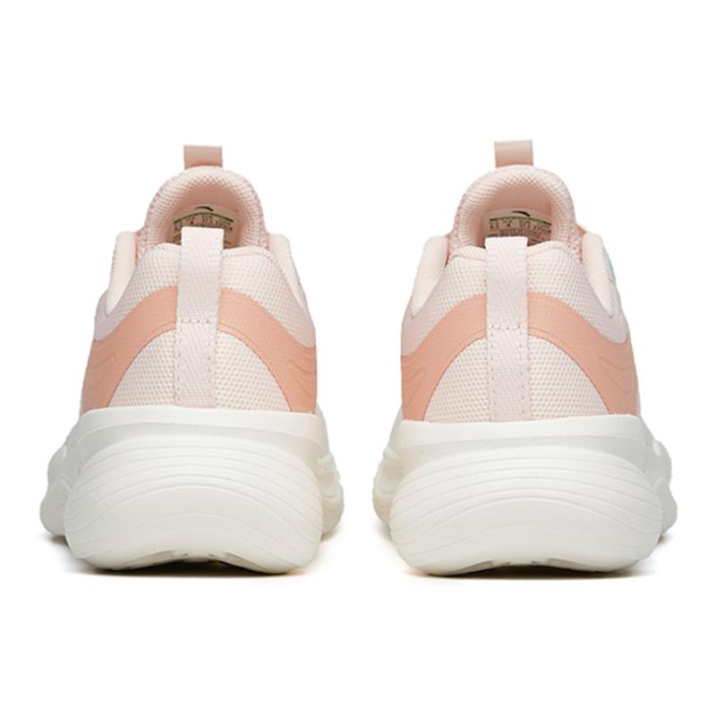 Anta Shock Absorbers Slip Resistant, Abrasion Resistant, Lightweight Low Top Training Shoes Women's White Pink Sneakers 122217719-1