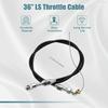 GXARTS 36" LS Throttle Cable Compatible With Chevrolet 1997-2007 LS1 Engine 4.8L 5.3L 5.7L 6.0L LS Swap Fuel Line Kit Carburetor Accelerator Cable