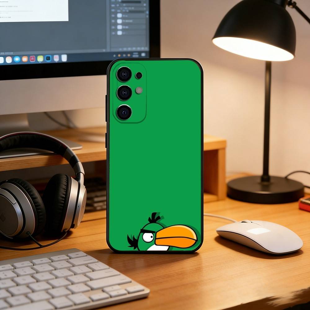 Funny Cartoon A-Angry B-Birds Phone Case For Samsung S25,S24,S21,S22,S23,S30,Ultra,S20,Plus,Fe,Soft Silicone Black Cover