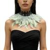 Gothic Feather Shawl Stage Makeup Ball Costume Accessories