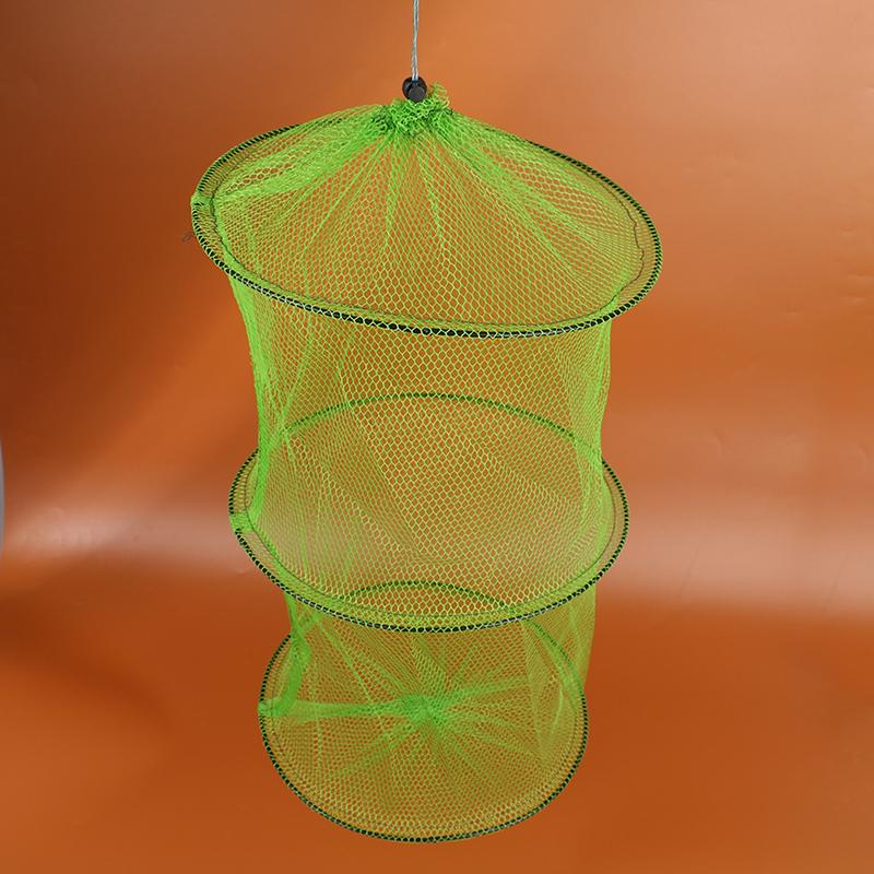 Simple Small Fish Guard Nylon Cloth 3 Layers Small Mesh Cloth Bag Foldable Net
