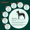 Kuoser Reversible Dog Coat – Warm Fleece & Quilted Waterproof Dog Jacket, Double-Sided Cold Weather Dogs Winter Coat with Harness Hole, Windproof