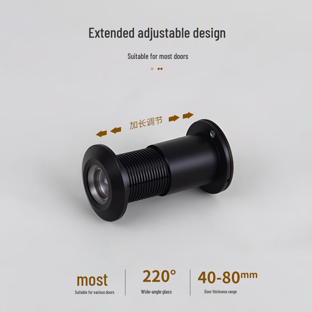 Zinc Alloy Anti-Pry HD Glass Door Peephole for Home Security