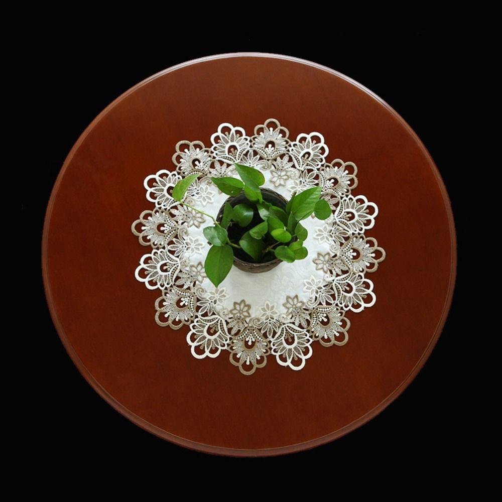 Banquet Decoration Lace Trim Antifouling Table Cover Table Runner Tablecloth Embroidered Tablecloth