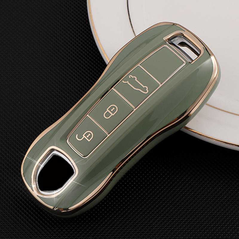 For Porsche Cayenne Macan Panamera 971 - Fits 4 Gts Turbo 4S Tpu Car Key Fob Case Keyless Protective Shell Keychain Accessories
