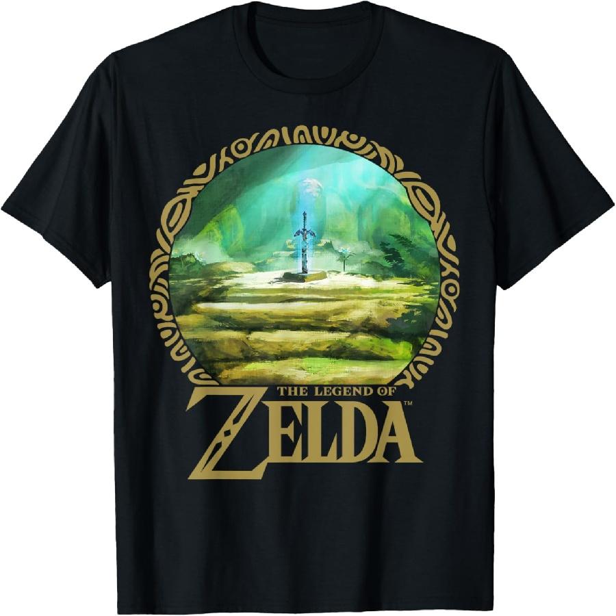 Футболка The Legend of Zelda_ Breath of the Wild Лес Корок Убежище S чёрный