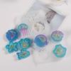 DIY Silicone Pendant Mold Epoxy Resin Cartoon Animal Quicksand Charm Oranment Mould Key Chain Pendant Decoration Making