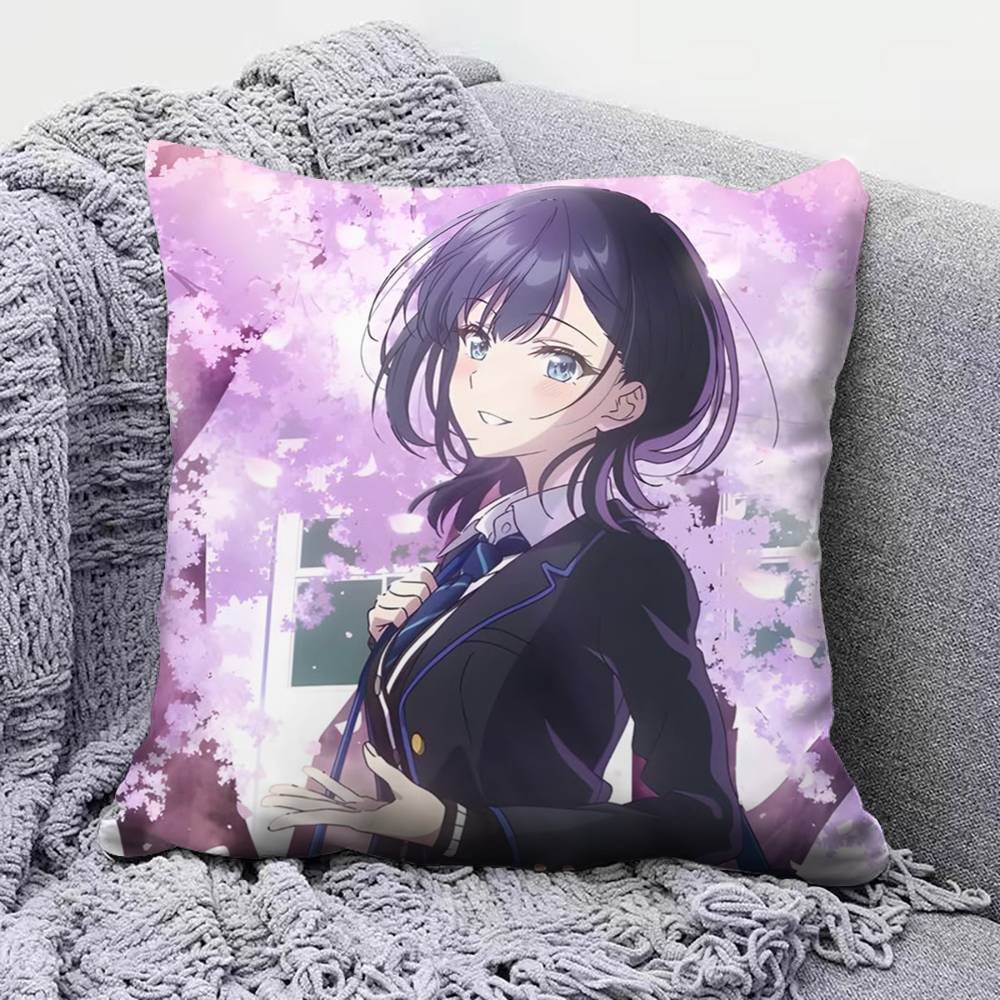 

Chitose Is in the Ramune Bottle Anime Girl Cute Home Sofa Cushion Covers and Aecorative Custom Pillow Covers 30X30cm