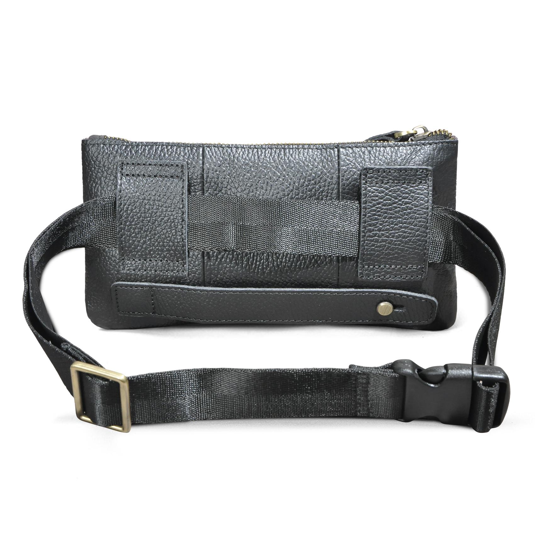 Мужская качественная кожаная повседневная модная дорожная поясная сумка нагрудная сумка — фото 5