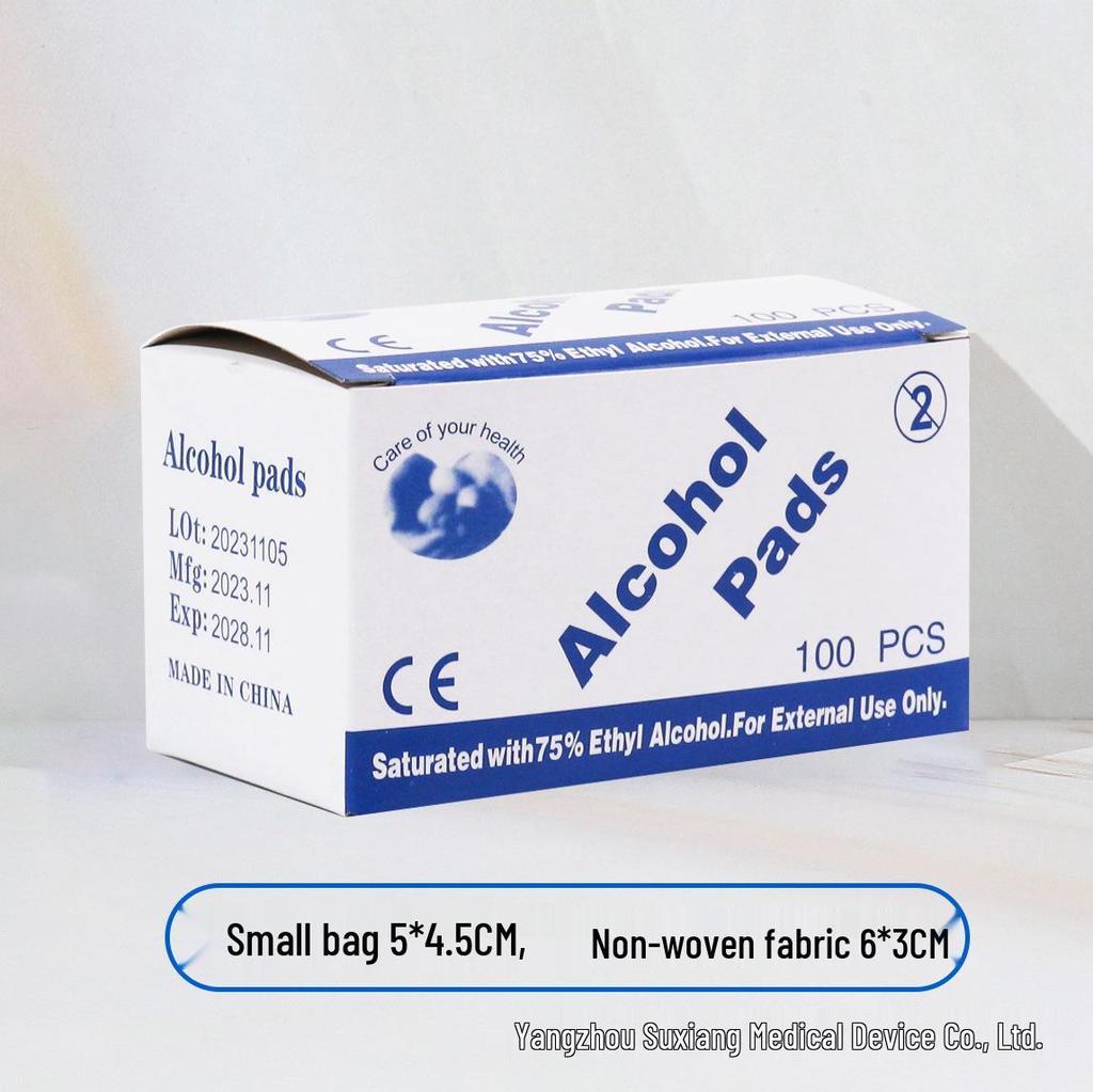 Disposable 75% Alcohol Cotton Pads for Cleaning Jewelry, Nail Art, and Mobile Screens