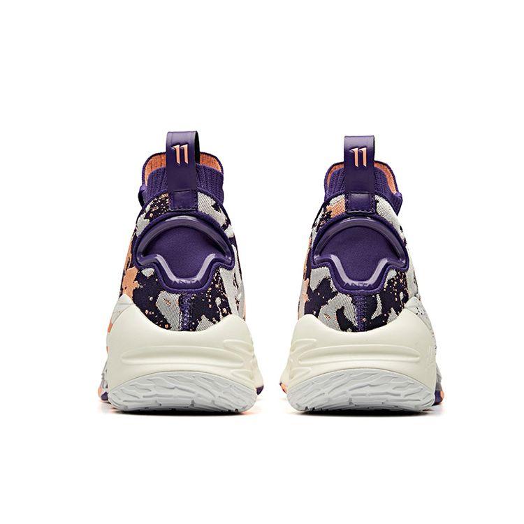 Anta KT4 Thompson Los Angeles Sunset Shock Absorption Non-Slip High-Top Basketball Shoes Men Basketball Shoes Purple 11941104S-2