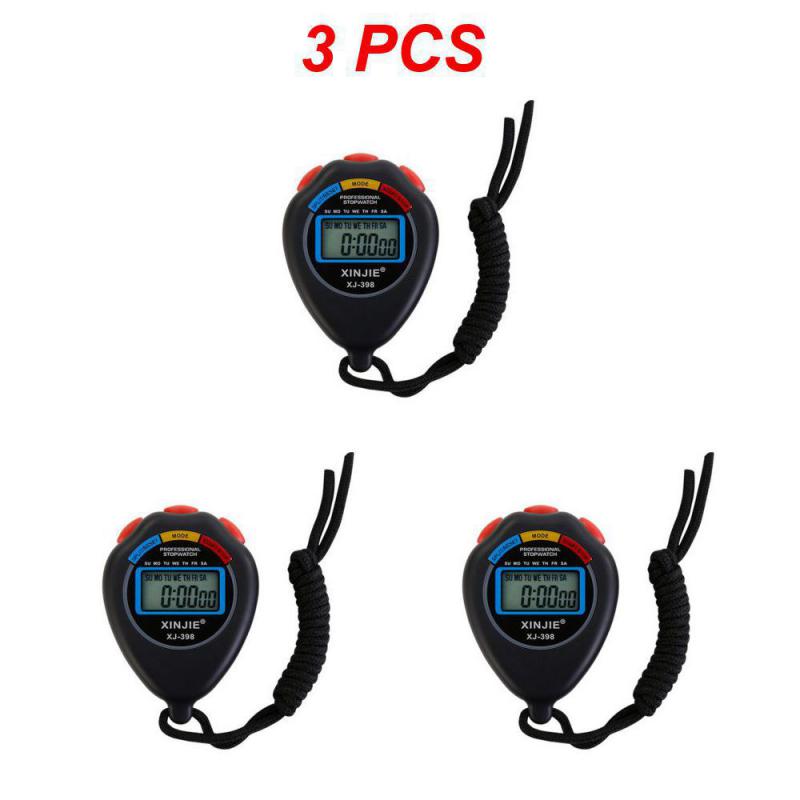 New Classic Waterproof Digital Professional Handheld LCD Handheld Sports Stopwatch Timer Stop Watch with String Timers Stopwatch