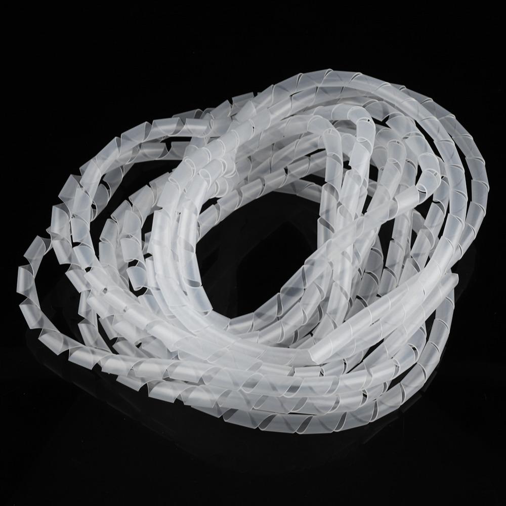 External Diameter 10mm Spiral Wire Binding PE Spiral Cable Organizer Cord Management