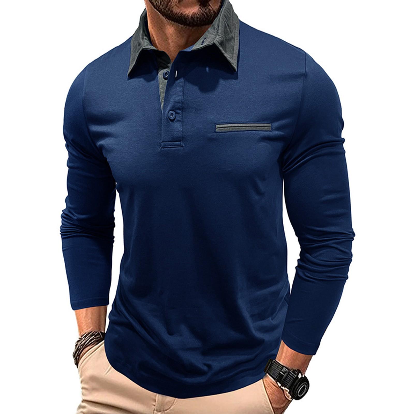 

Мужская футболка с короткими рукавами и воротником-лацканами, повседневный топ с круглым вырезом XXL