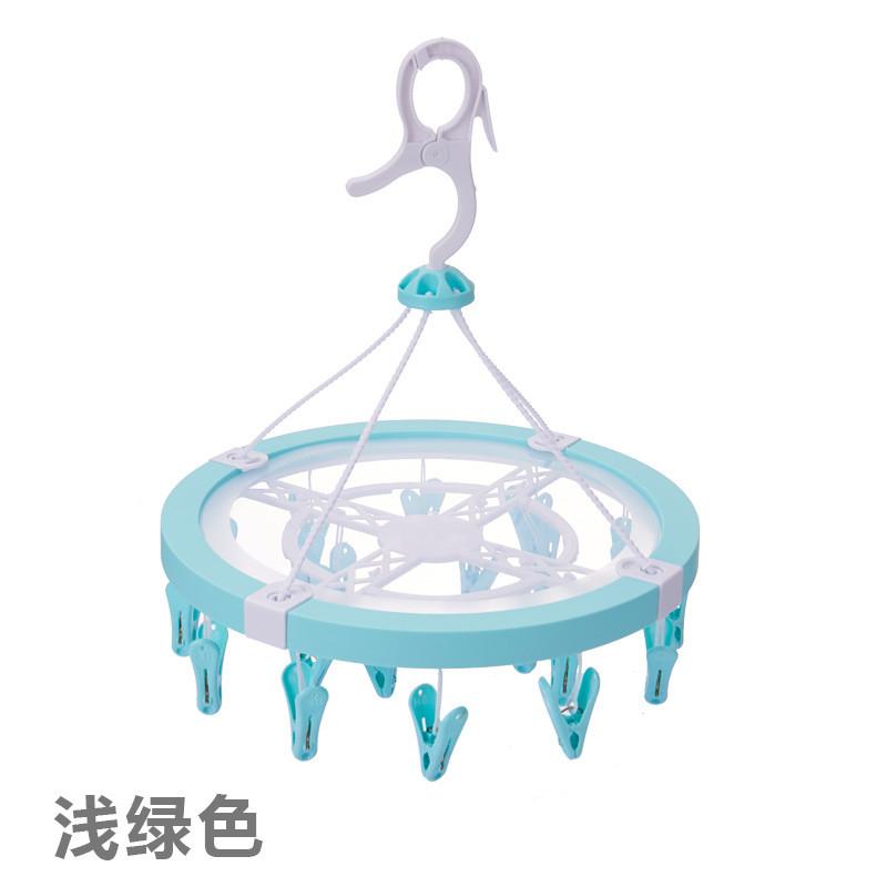 

Drying Round Colorful Rack With Clips Ideal For Dorms And Small Spaces светло-зеленый