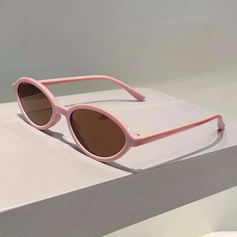 

Vintage Small Frame Oval Sunglasses Women For Men Male Luxury Brand Designer Popular Punk Fashion Outdoor Leopard Eyeglasses