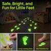 Waterproof 2D Flat Footprint Sticker Self-Adhesive Non-Slip Glow In The Dark Stickers Removable Unique Floor Wall Stickers