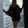 2026 Spring European-Style Sexy One-Shoulder Strapless Bodycon Dress
