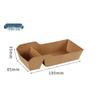 Disposable Kraft Paper Double Compartment Takeaway Box