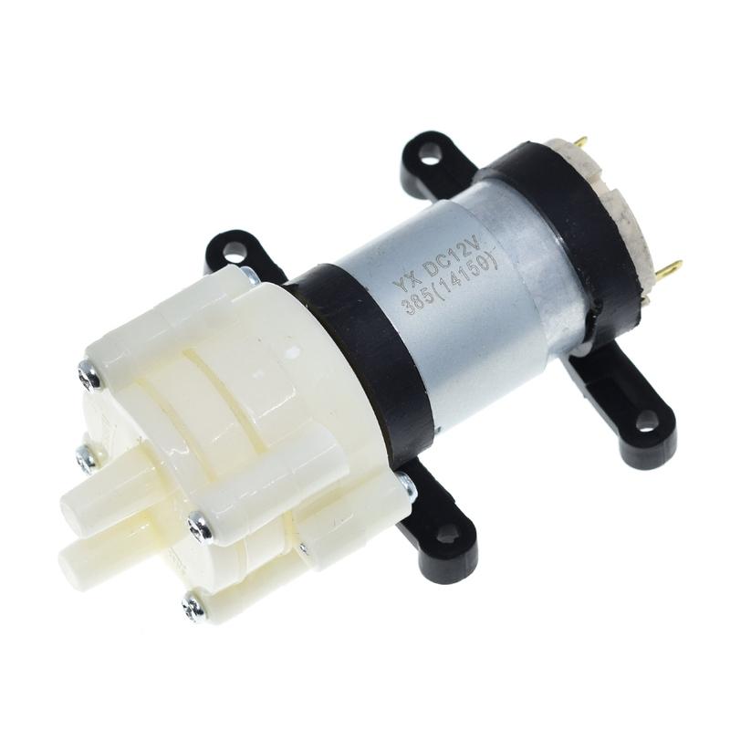 TZT DC6-12V R385 Aquarium Fish Tank Round Water Air DC Diaphragm Pump Aquarium Air Pumps Accessories