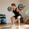 Olympic Bar, 50 mm, Steel, Knurled Grip, Load Capacity 200 kg, 5 x 180 cm, Black