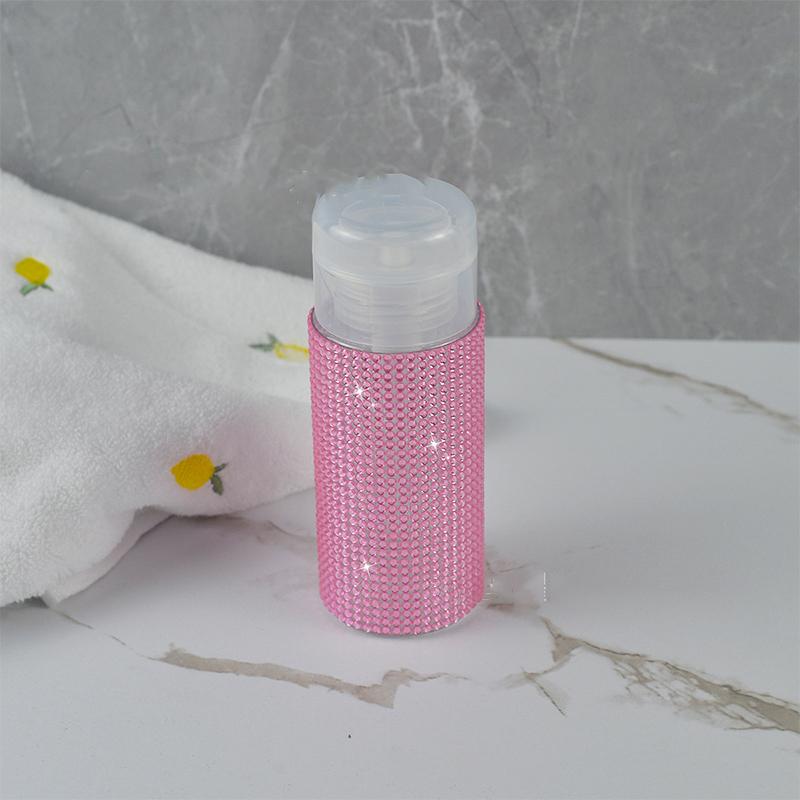 

150Ml Diamond Empty Pump Liquid Alcohol Press Nail Polish Remover Cleaner Bottle Dispenser Manicure Container
