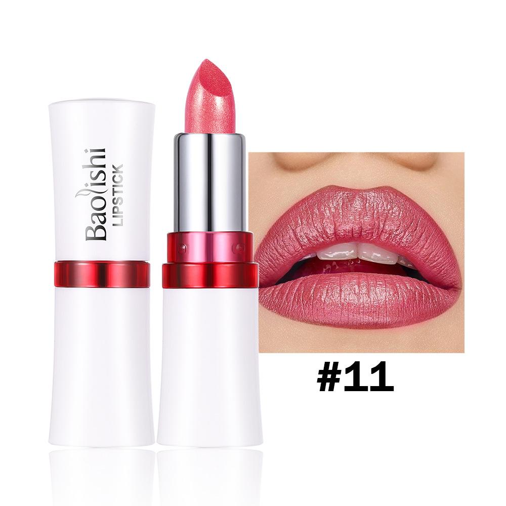 6 Colors Bold & Intense Glitter Shiny Metallic Lipstick Pearlescent Shimmer Lip Tint Long Lasting Easy Color Diamond Lipstick