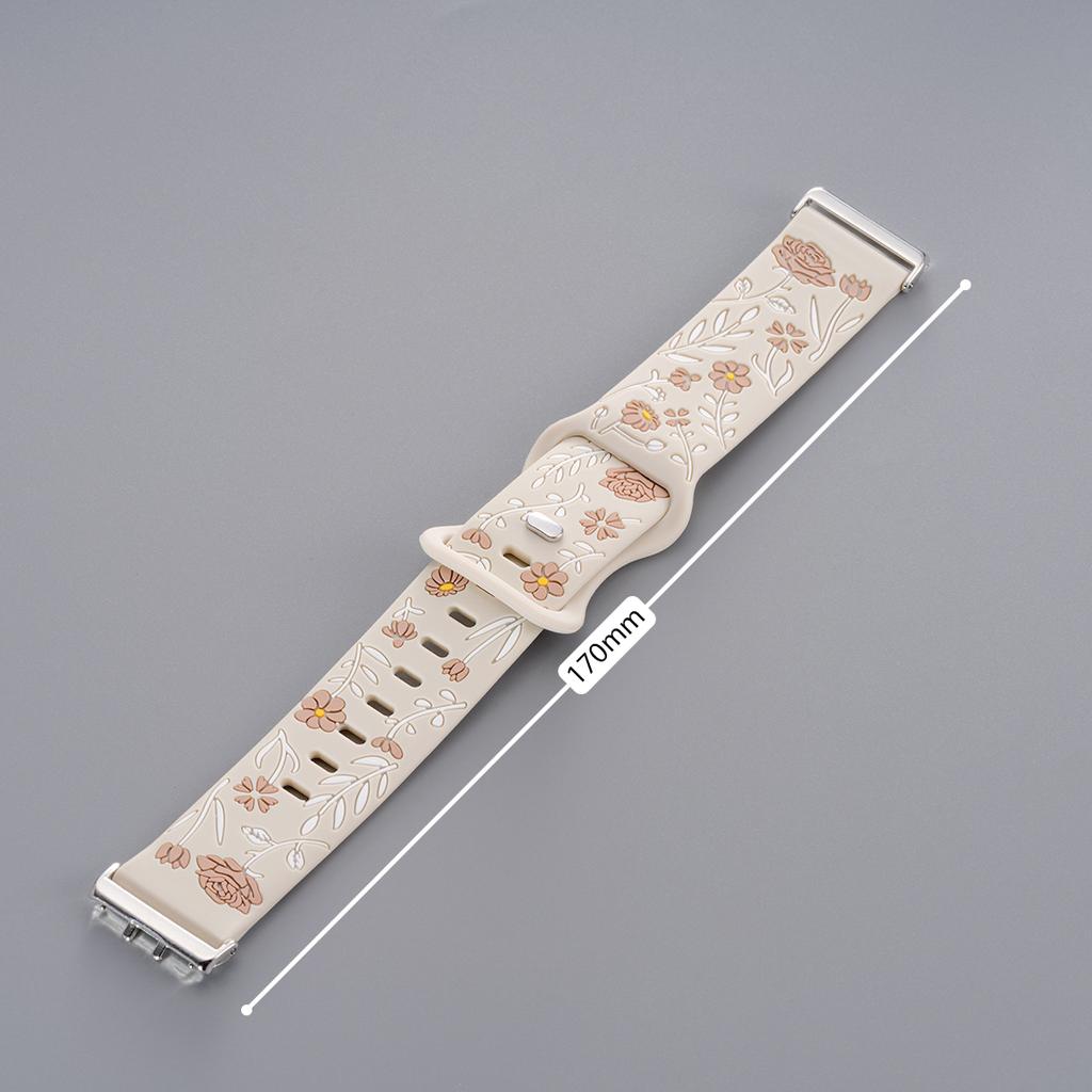 Grawerowany Silikonowy Pasek do Samsung Galaxy Fit 3 Sportowa Opaska na Nadgarstek Pętla do Smartwatcha Samsung Fit 3 Zamienny Bransoletka