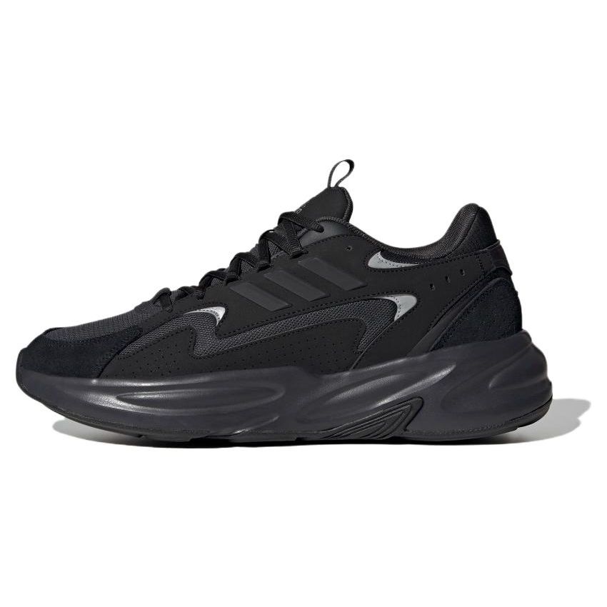 Adidas Ozwave Comfortable Versatile Low-Top Running Shoes Unisex Sneakers Black IE6056