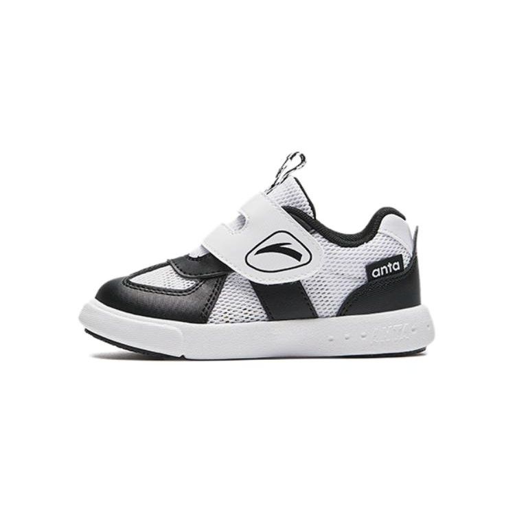 

Anta Breathable Low-Top Walking Shoes Baby Shoes White Black A312420033-3