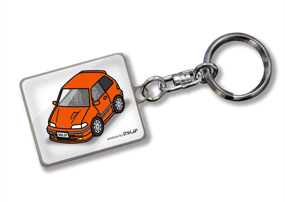 

Индивидуальный брелок Honda Civic EF Белый автомобиль Оранжевый [MKJP] Базовый цвет