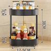 Yoosoo Home Kitchen Corner Countertop Rotating Spice Rack
