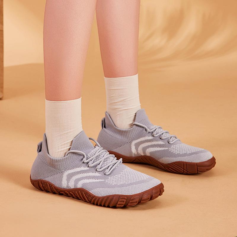 

Модные повседневные туфли широкой колодки, дышащие кроссовки из летящего трикотажа, большого размера, обувь для ходьбы, домашние повседневные фитнес-кроссовки 44 серый