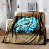 2025 New Yu-Gi-Oh Blue Eyes Dragon Monster Gold Card Cartoon Game Soft Blanket,Soft Throw Blanket for Home Bedroom Bed Sofa Gift