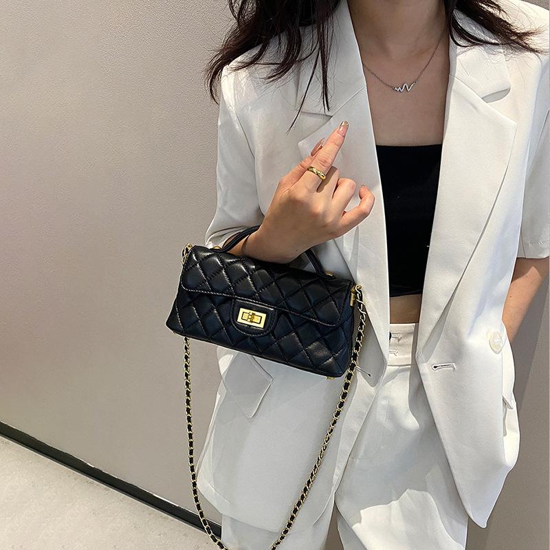 Raute Ketten Tasche Damen neue Mode trendige Sommer vielseitige Schulter Umhängetasche Handtasche