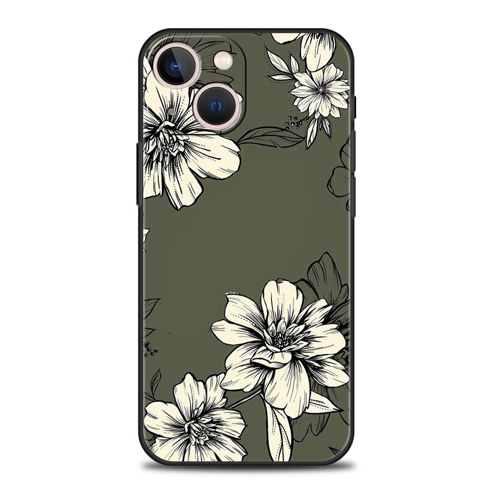 

Чехол с цветочным принтом для телефона iPhone Samsung Galaxy Redmi Xiaomi Oppo OnePlus Note SA 7 8 9 10 11 12 13 14 20 21 22 23 53 54 Pro Max Plus Ultra TPU Soft iPhone 6 or 6S