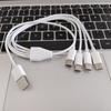 Multi 4 In 1 Type C To 4 Type C Wire Power Supply Cord Charger Cable USB  To 4 Port Type C Cable